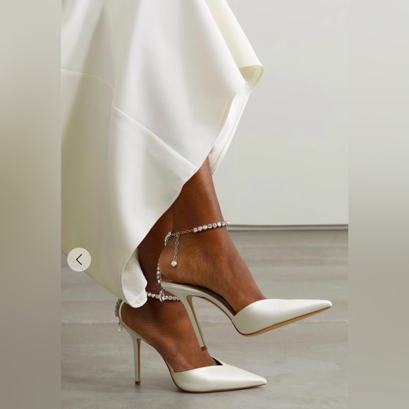 Absolutely beautiful Jimmy Choo Saeda 100MM Suede Pumps size 37 - Picture 2 of 15